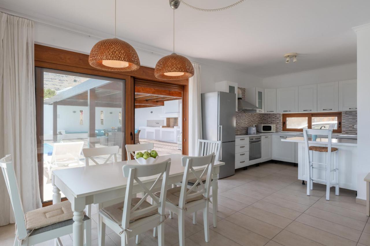 Villa Milena With Private Pool, Vlicha Beach Lindos Luaran gambar